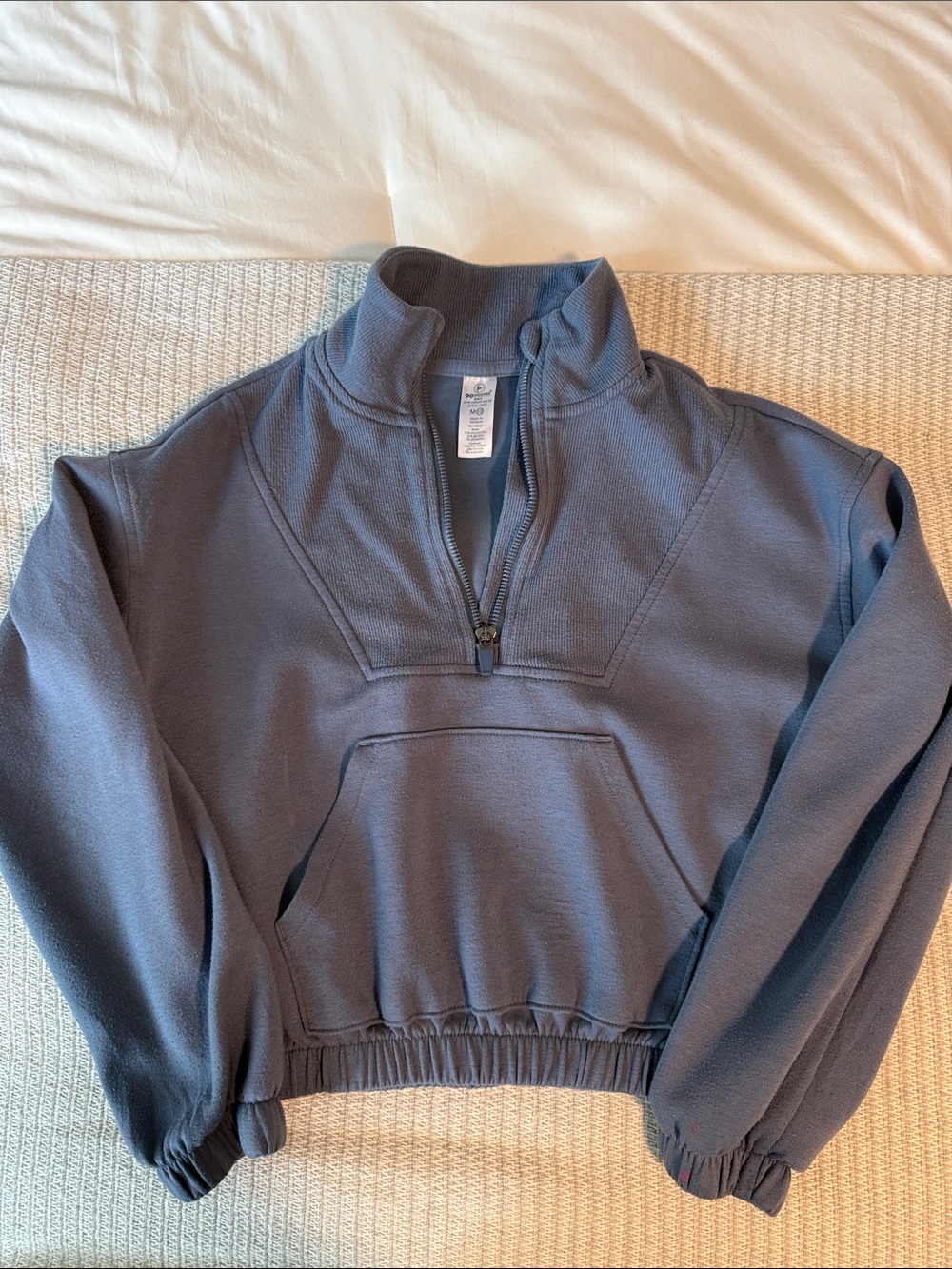 90 Degree By Reflex Half-Zip Pullover Sweatshirt in Slate Blue